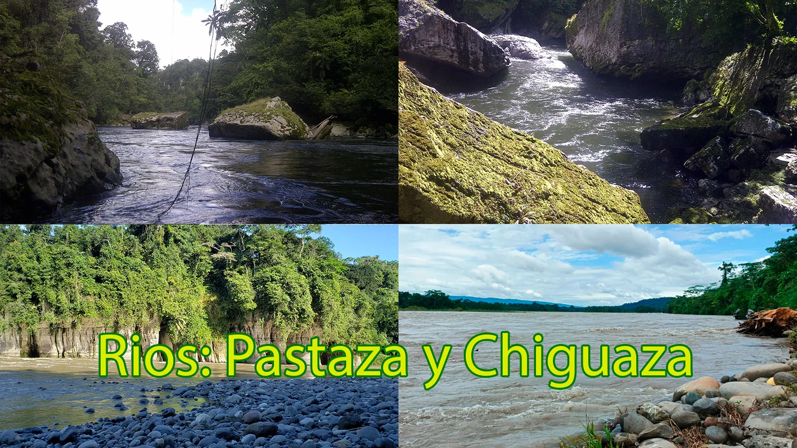 Ríos Pastaza y Chiguaza - Paisajes amazónicos